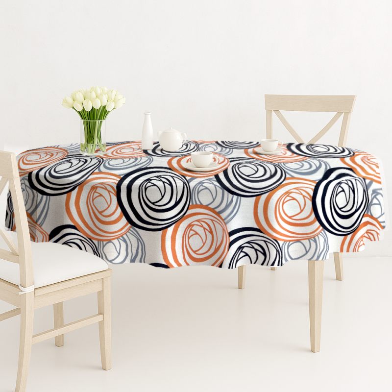 Ervi dekorační ubrus na stůl oválný - Retro Víry