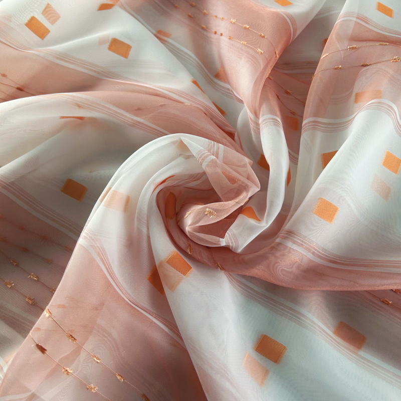 Ervi voálová látka /záclona  960-04 meruňková