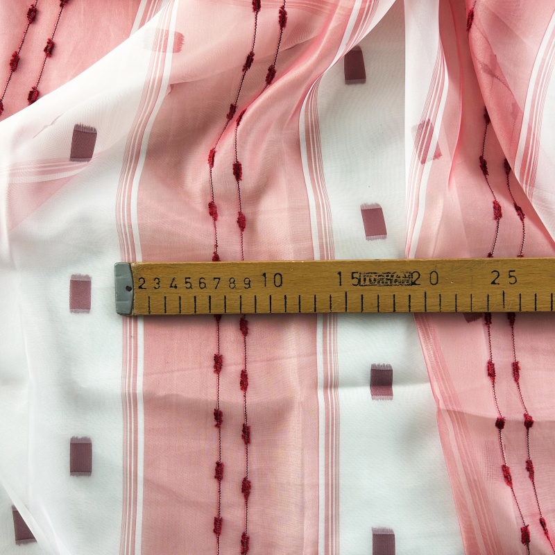 Ervi voálová látka /záclona  vínová 960-02