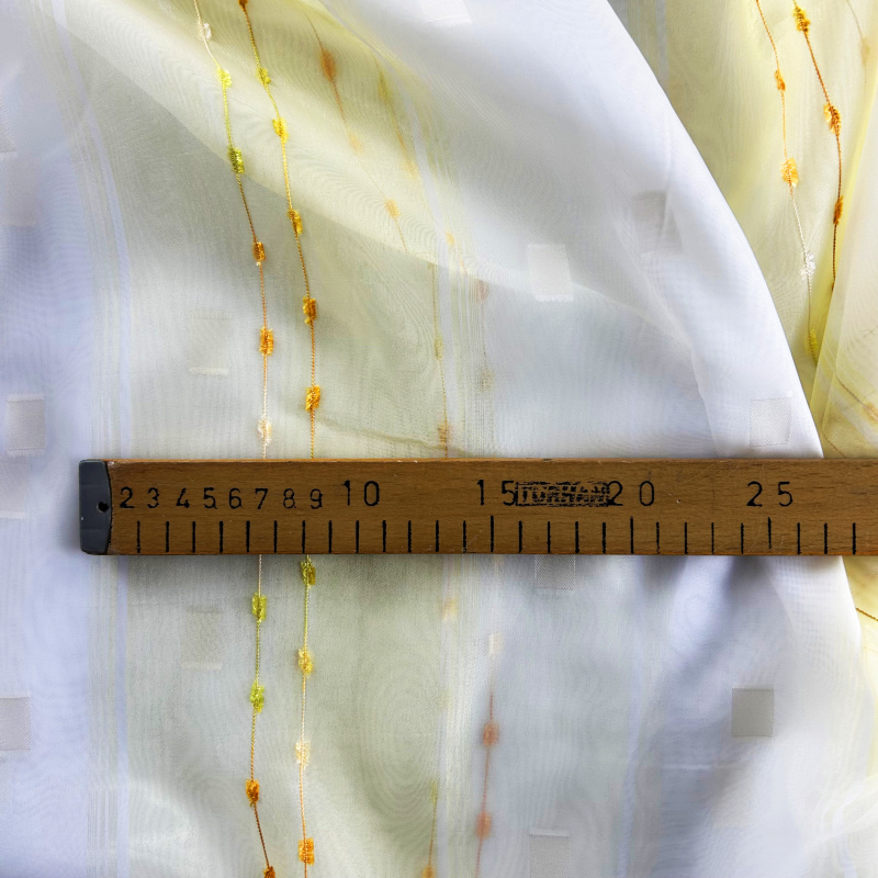 Ervi voálová látka /záclona 960-03 žlutá