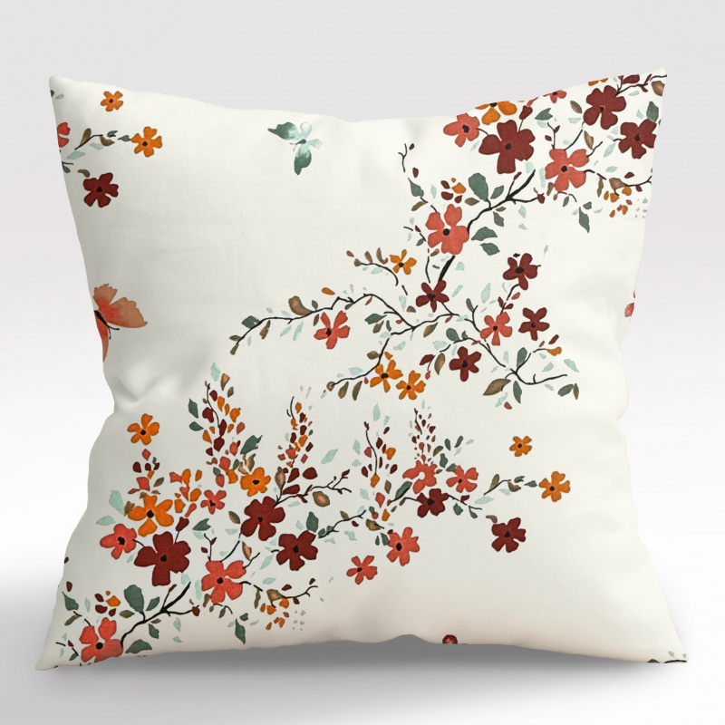 Ervi povlak na polštář Bavlněný - Podzimní kvítí