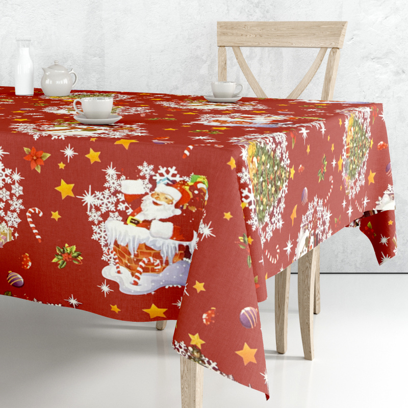 Ubrus PVC FL-1188-03 – Vánoční motiv (různé velikosti)