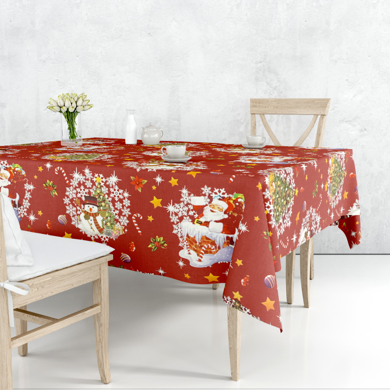 Ubrus PVC FL-1188-03 – Vánoční motiv (různé velikosti)