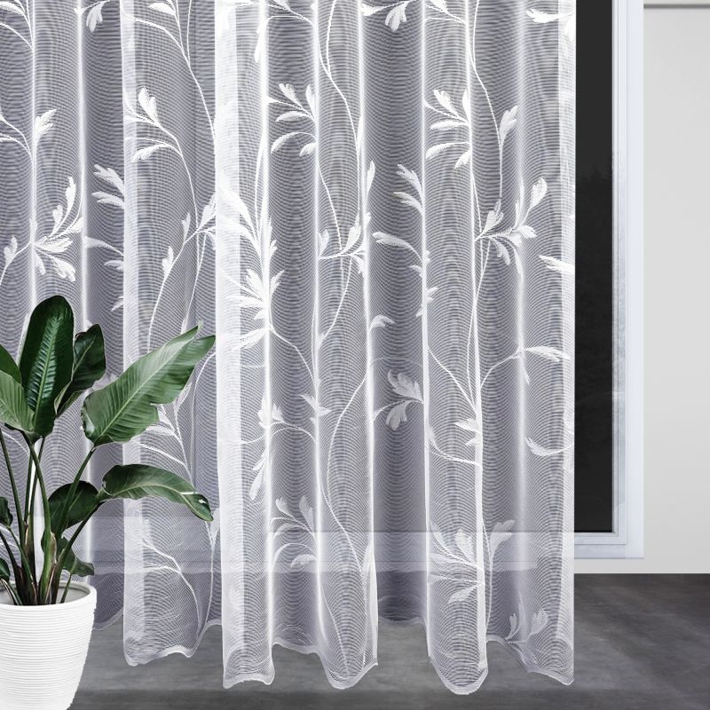 Ervi žakárová záclona bílá 2686, metráž