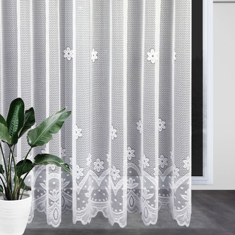 Ervi žakárová záclona bílá 132027, metráž