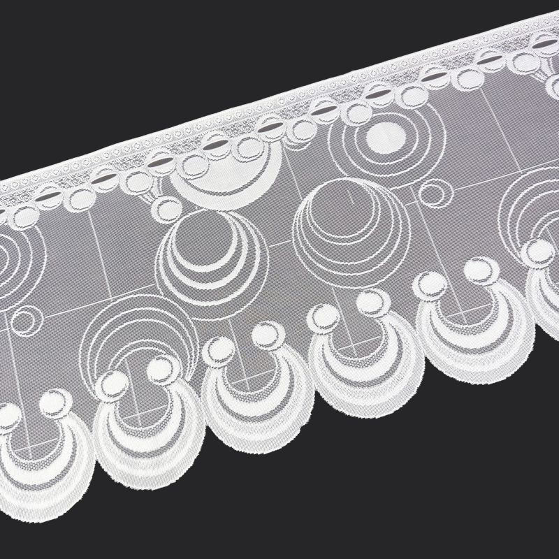 Vitrážová žakárová záclona 7203, výška 40 cm, metráž