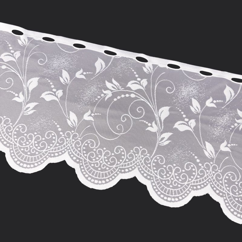 Vitrážová žakárová záclona 8326, výška 40 cm, metráž
