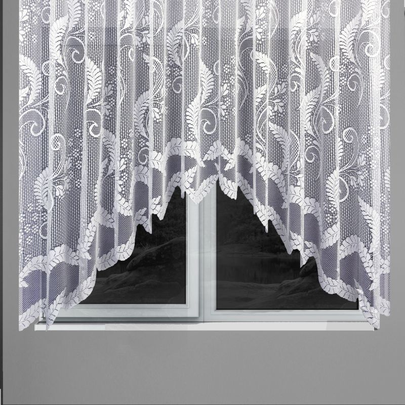 Ervi oblouková hotova záclona s řasící páskou - 4010