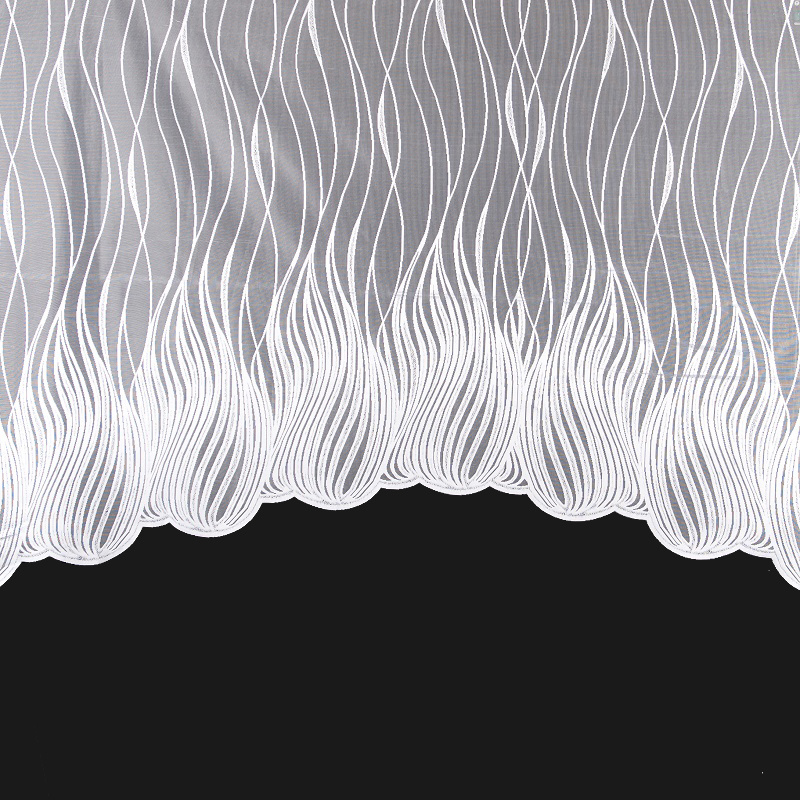 Ervi oblouková hotová záclona s řasící páskou - 7505