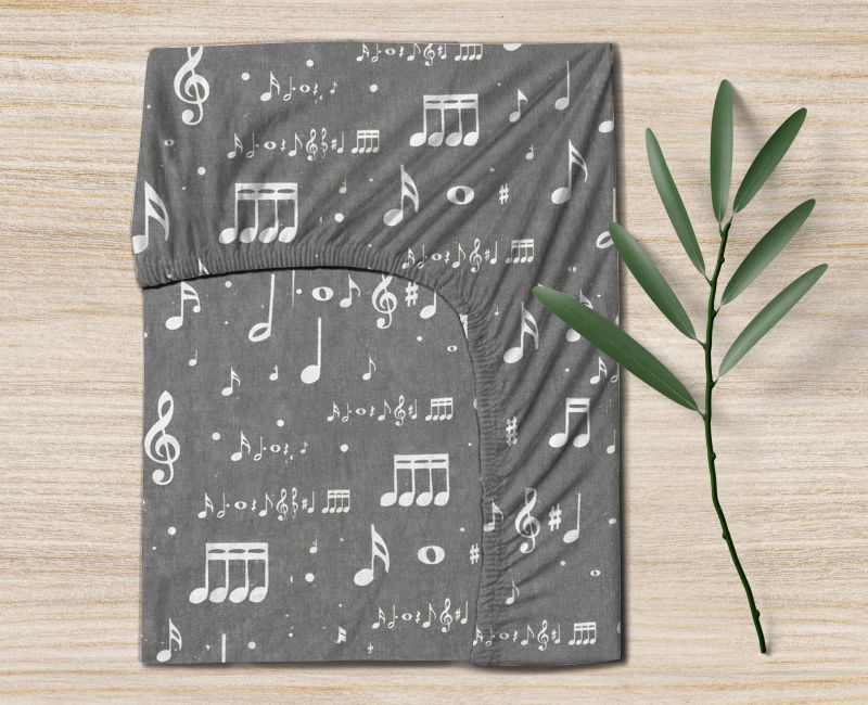 Ervi Bavlněné napínací prostěradlo - Music Style