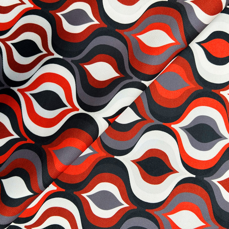 Dekorační látka print DGT - červená, metráž