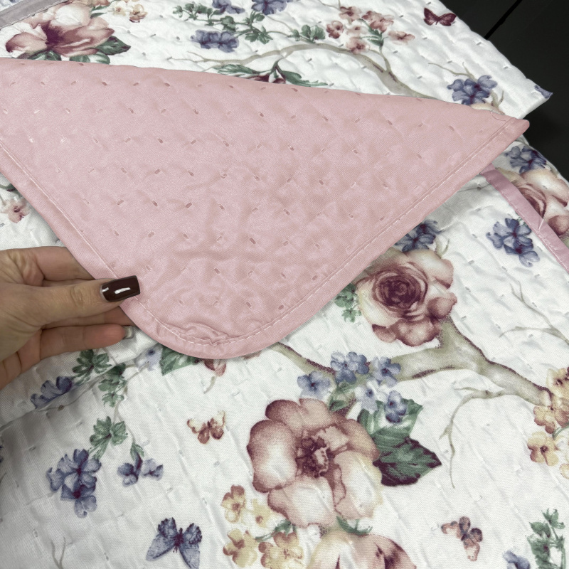 Přehoz oboustranný Colore - Magnolie/růžový