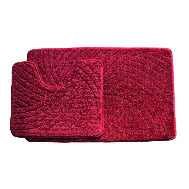 Koupelnová předložka vínová Comfort,2 set