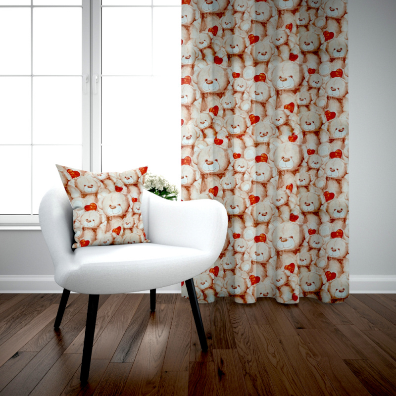 Ervi bavlněný závěs  Ervi -  Medvídek Teddy