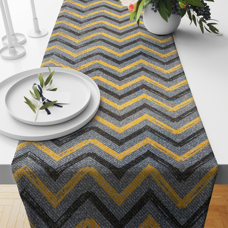 Ervi bavlněný běhoun na stůl - cik-cak