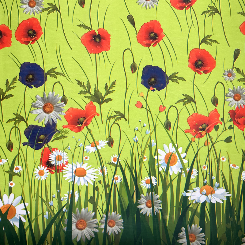 Ubrus PVC Mirabella 6910B - Polní kvítí 140cm x 20m