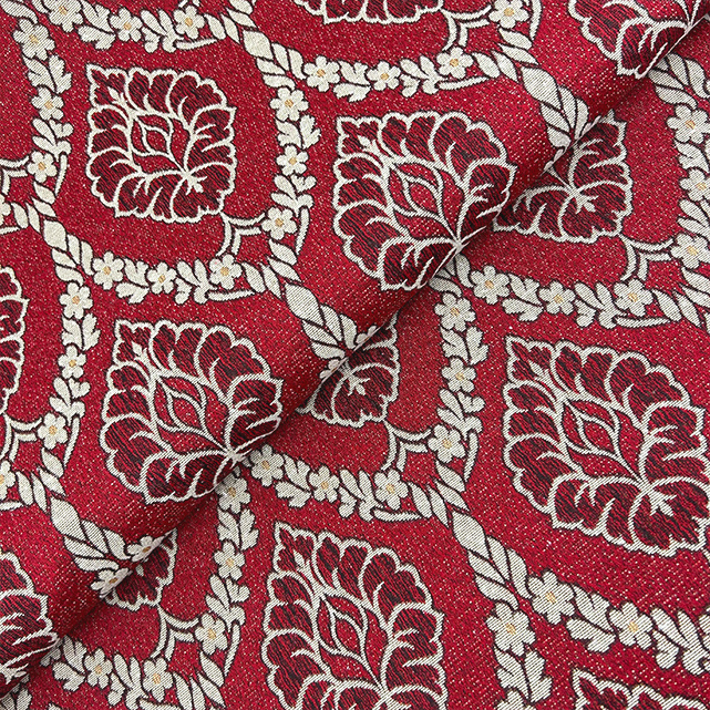 Dekorační/potahová gobelínová látka Asetat - 5001 bordo