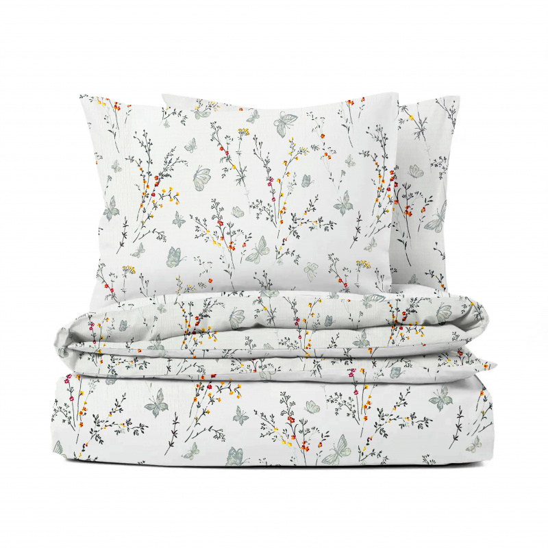 Ervi bavlněné KREPOVÉ povlečení - Romantický vzor