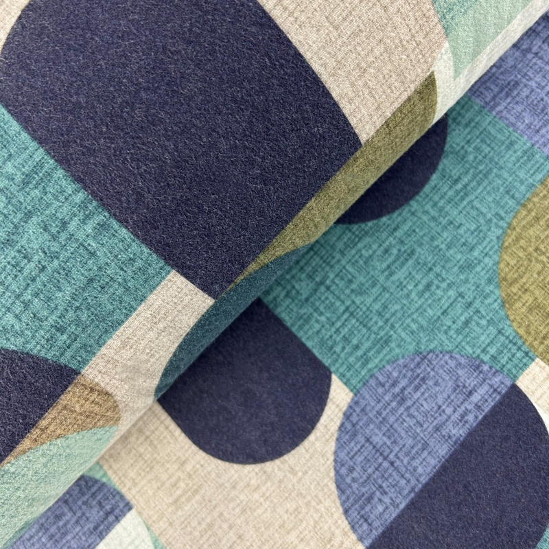 Ervi bavlna flanel š.240cm Abstrakce Šedo-modrá - 26718-4, metráž