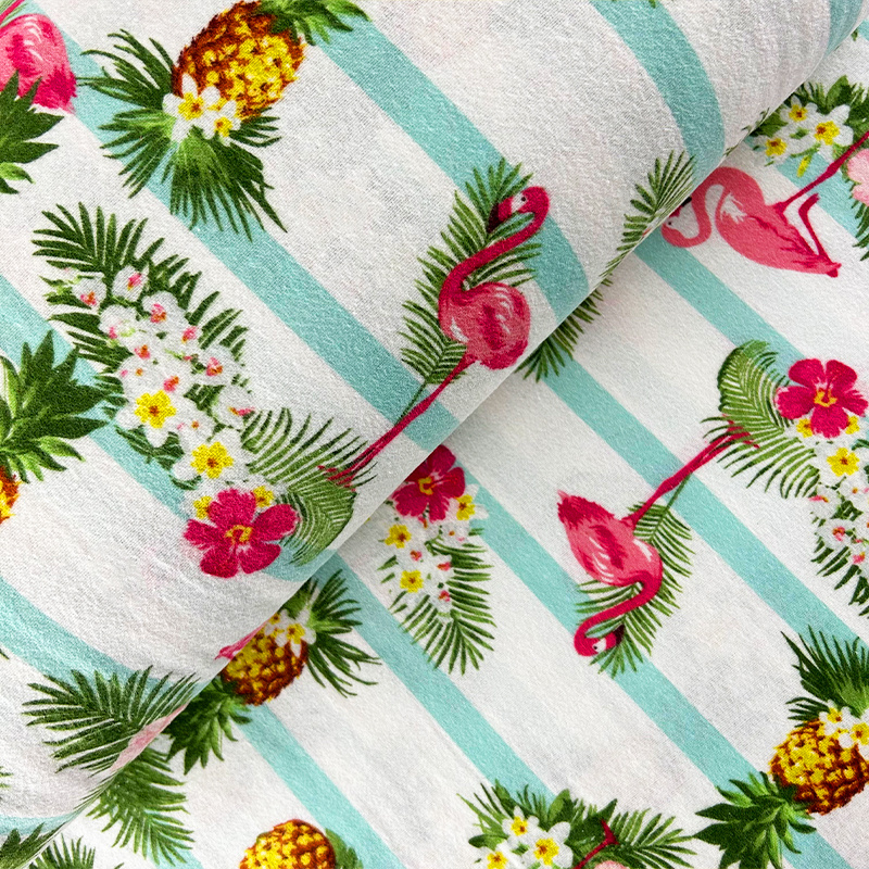 Ervi bavlna flanel š.240cm Plameňák 18884-2, metráž