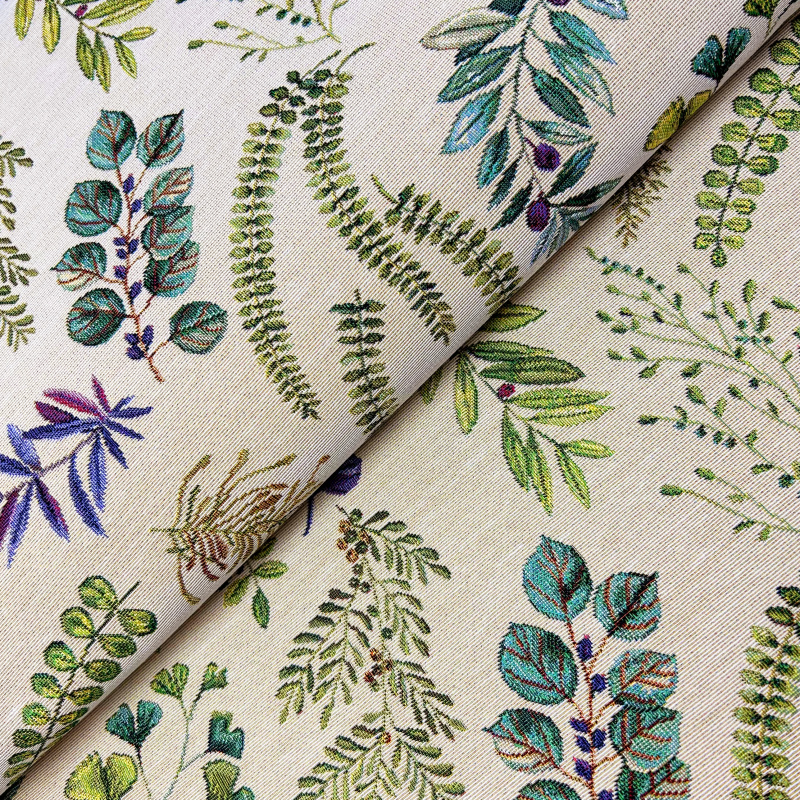 Dekorační/potahová gobelínová látka šířka - 280cm - Green Leaves