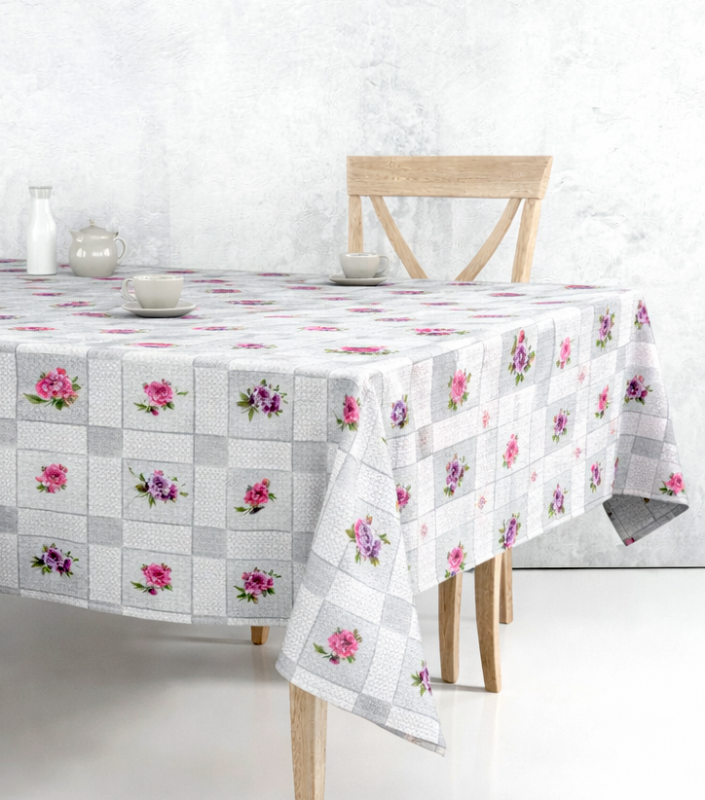 Ubrus PVC DC-680-šedostříbrný - Role 140cm x 20m