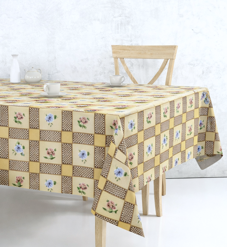 Ubrus PVC DC-680-hnědý, Role 140cm x 20m