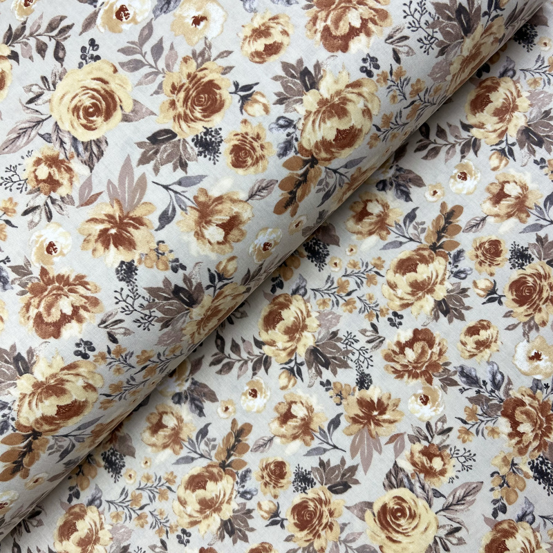 Ervi Bavlněná látka/plátno š.240cm - Květy -25215-39, metráž