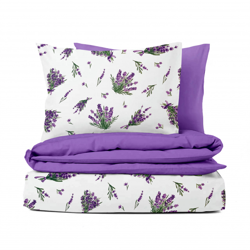 Ervi bavlněné povlečení oboustranné - levandule 25197-1 /fialový