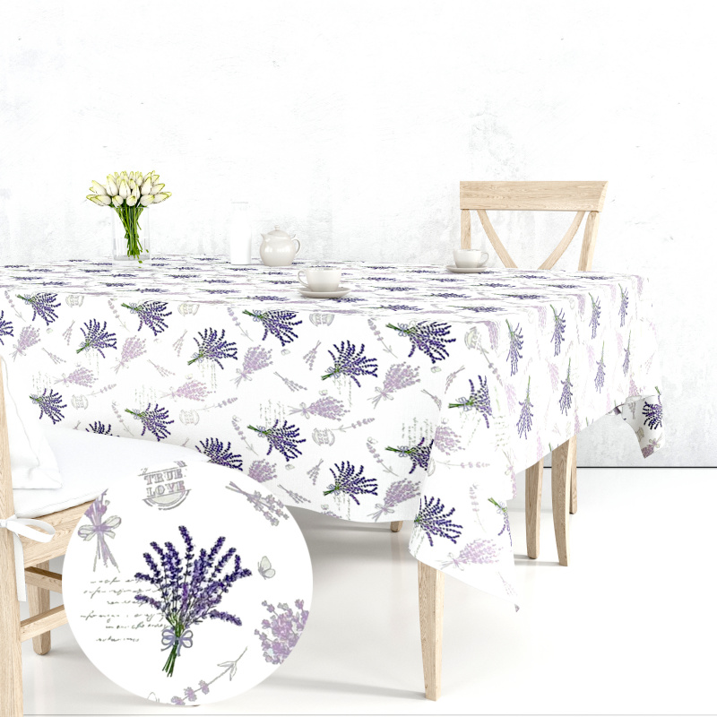 Ervi bavlněný ubrus na stůl čtvercový - Provence