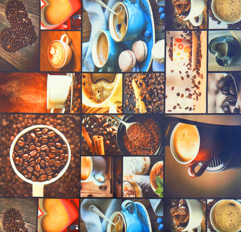 Ubrus PVC DC-830A - Káva, metráž šířka 140cm