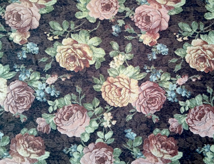 Dekorační/potahová gobelínová látka Gold černá