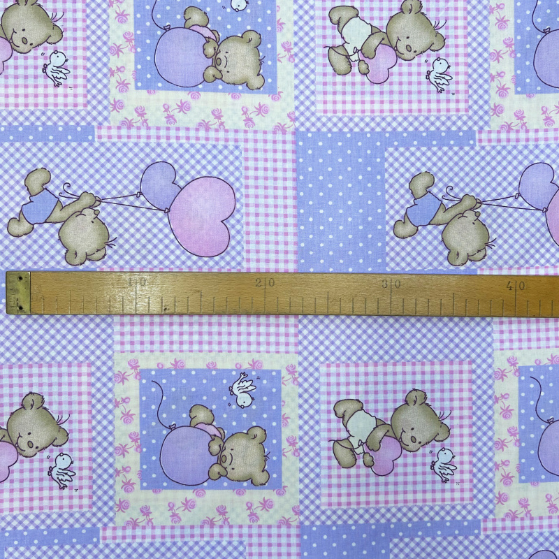 Ervi Bavlněná látka/plátno š.240cm - medvídci-10440-1, metráž