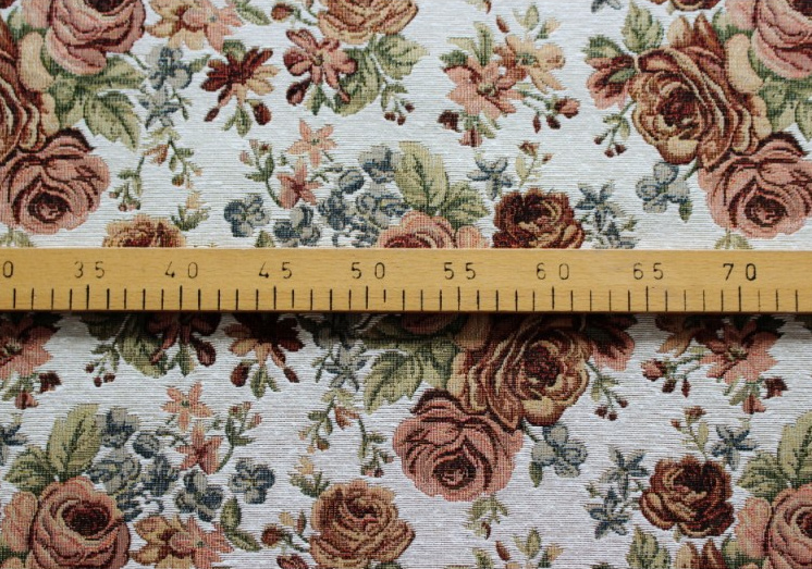 Dekorační/potahová gobelínová látka Gold plus cream