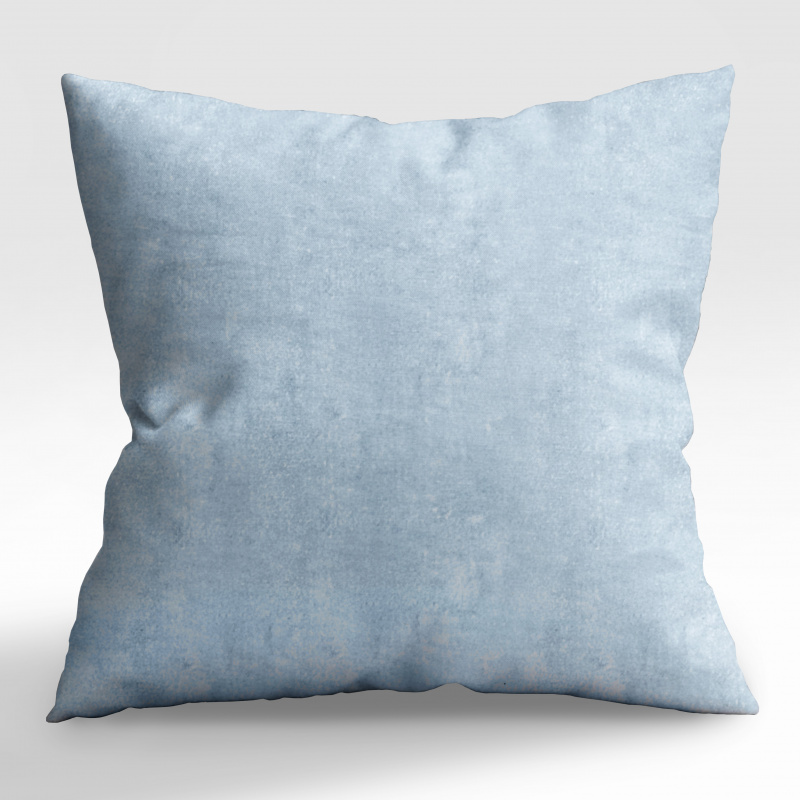 Povlak na polštář dekorační - samet Světle modrý