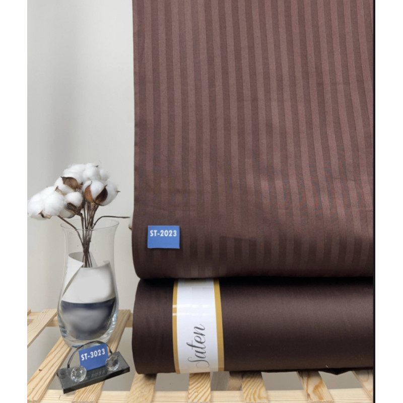 Ervi Luxsusní Damaškové Saténové bavlněné povlečení - Topaz