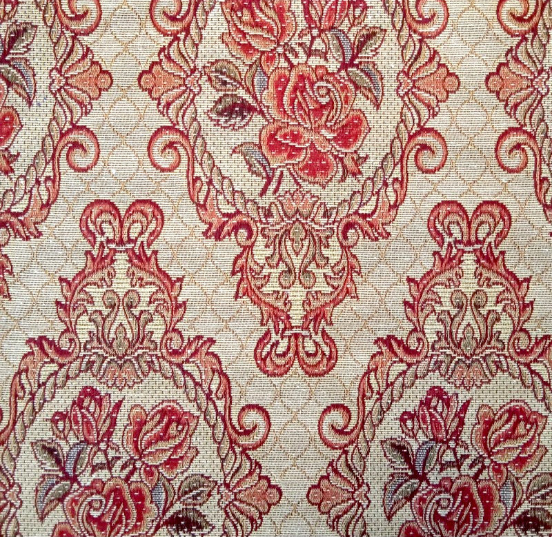 Dekorační/potahová gobelínová látka Asetat - 390 bordo
