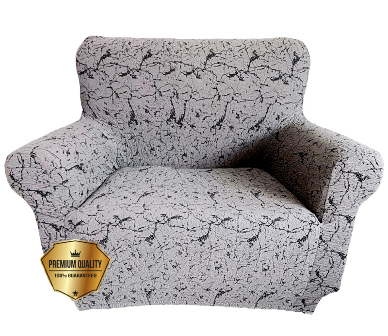 Napínací potah na křeslo Amsterdam - šedý