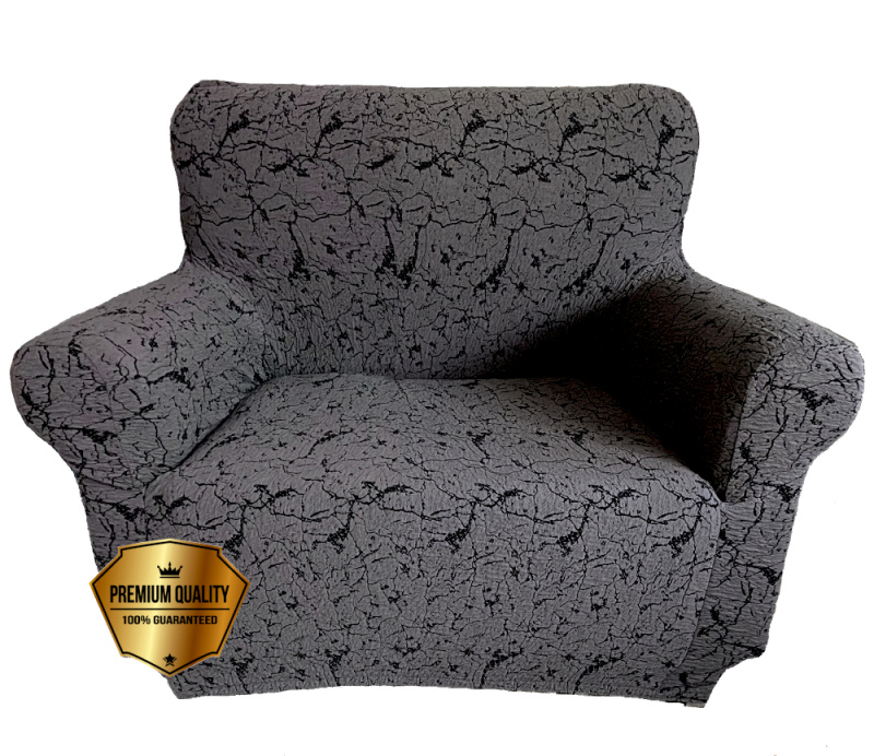 Napínací potah na křeslo Amsterdam - antracit