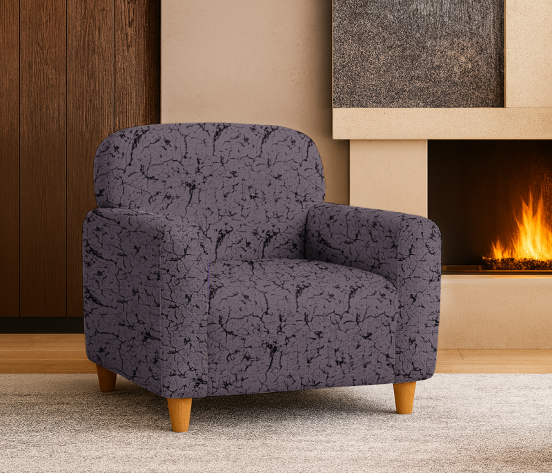 Napínací potah na křeslo Amsterdam - antracit