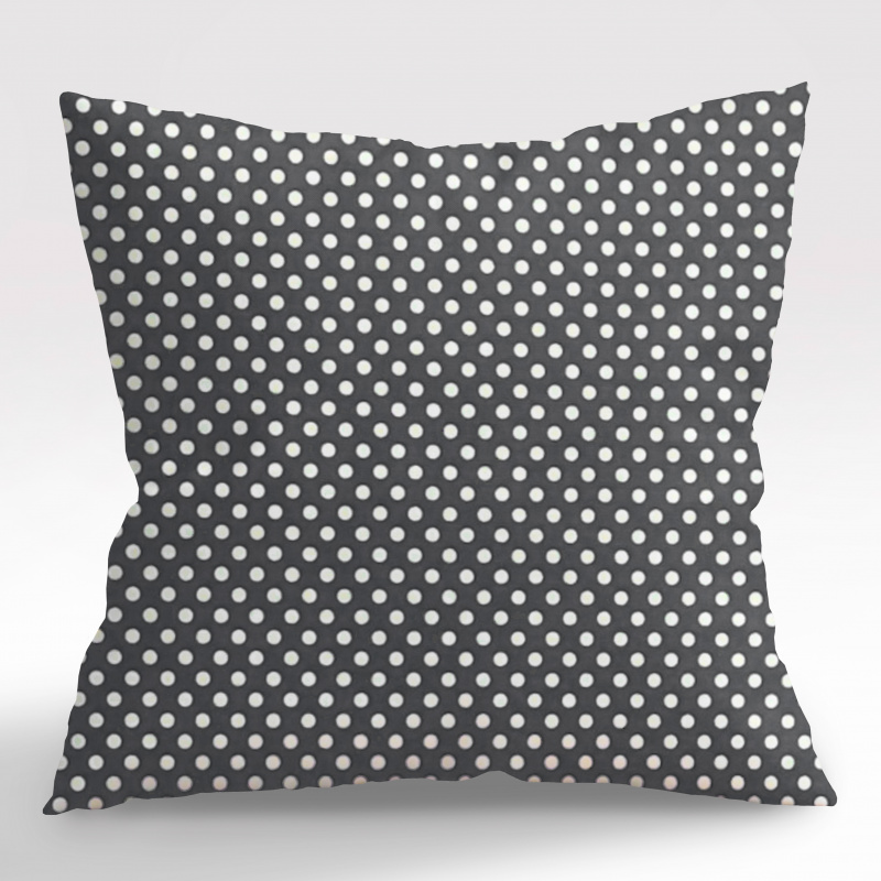 Ervi povlak na polštář bavlněný - puntíky na šedém