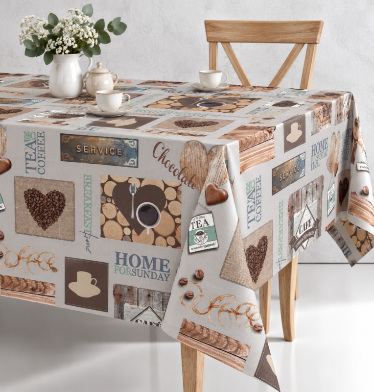 Ubrus PVC M-171B - Srdíčka, Role 140cm x 20m