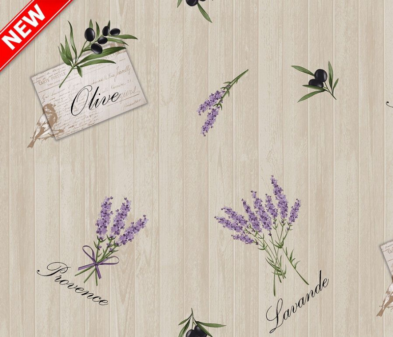 Ubrus PVC M-129B - Levandule - Role 140cm x 20m