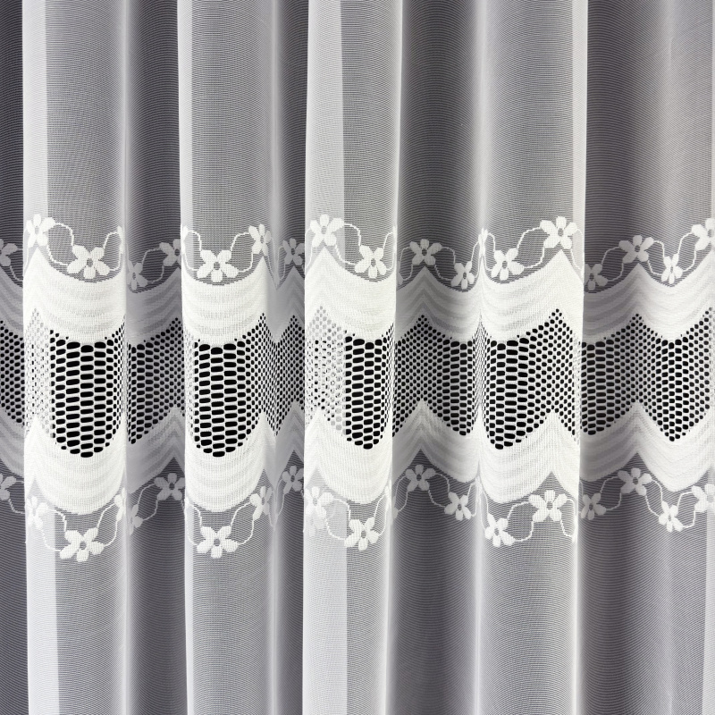 Ervi žakárová záclona bílá 54588, metráž