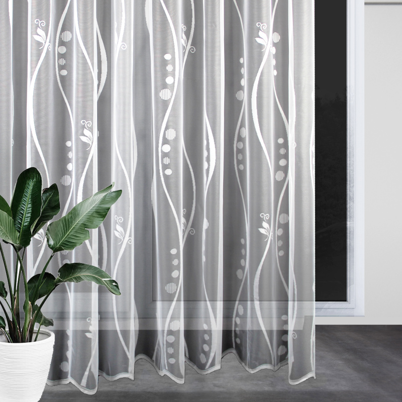 Ervi žakárová záclona bílá 8150, metráž