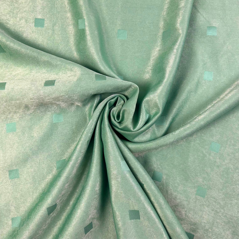 Ervi dekorační látka LV-14 Čtverečky mint zelený  - šířka 150 cm, metráž