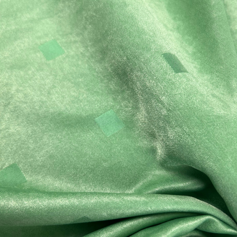 Ervi dekorační látka LV-13 Čtverečky zelené  - šířka 150 cm, metráž