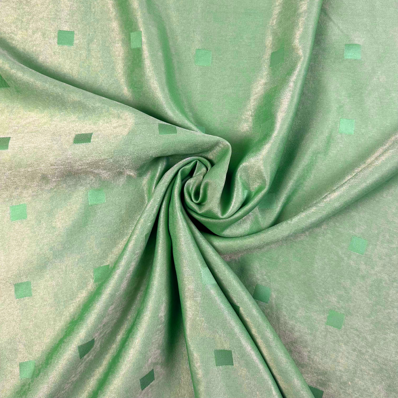 Ervi dekorační látka LV-13 Čtverečky zelené  - šířka 150 cm, metráž