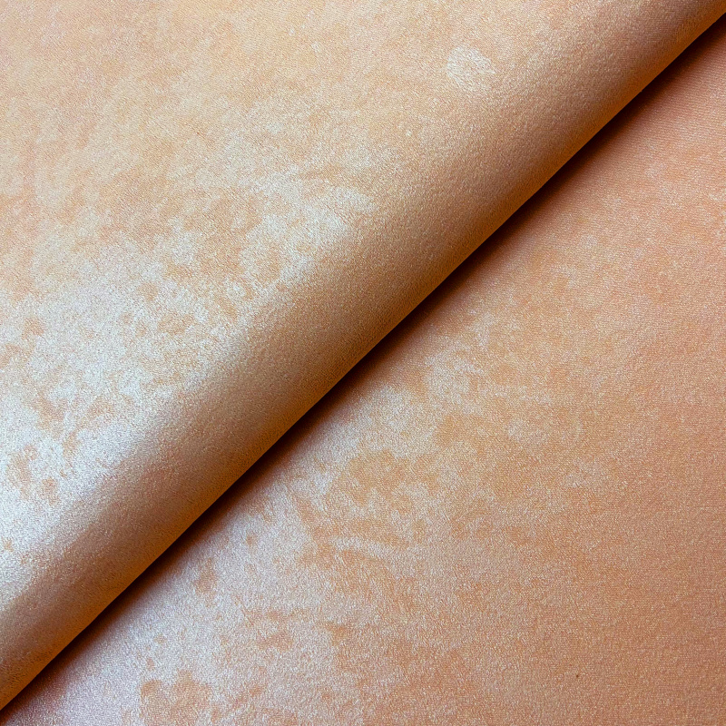 Dekorační látka samet Světle oranžový - šířka 150 cm, metráž