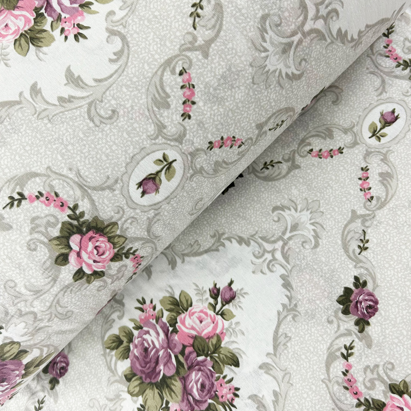 Ervi bavlna š.220 cm - vintage růže - 10781, metráž